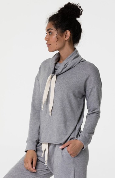 Image Title Onzie Divine Hoodie - Heather Gray